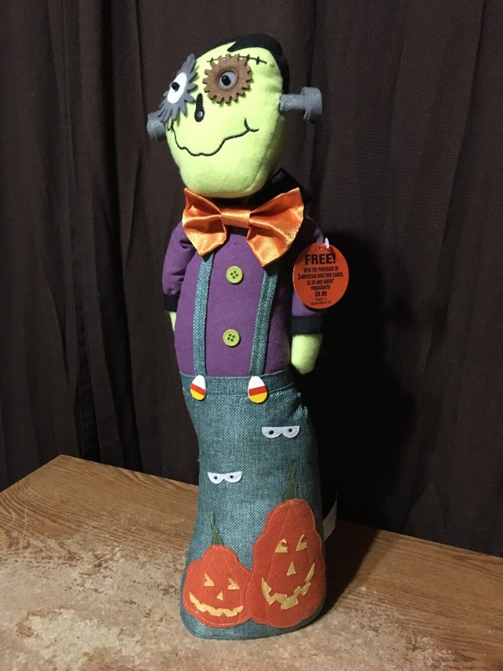 FRANKENSTEIN HALLOWEEN DOLL 22" TALL HOMERBEST HOLIDAY DECOR